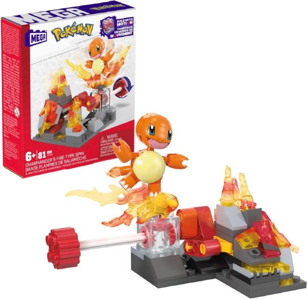 MATTEL(Mega) – CHARMADER’S FIRE TYPE SPIN Costruzioni in box (18×15 cm)…x6